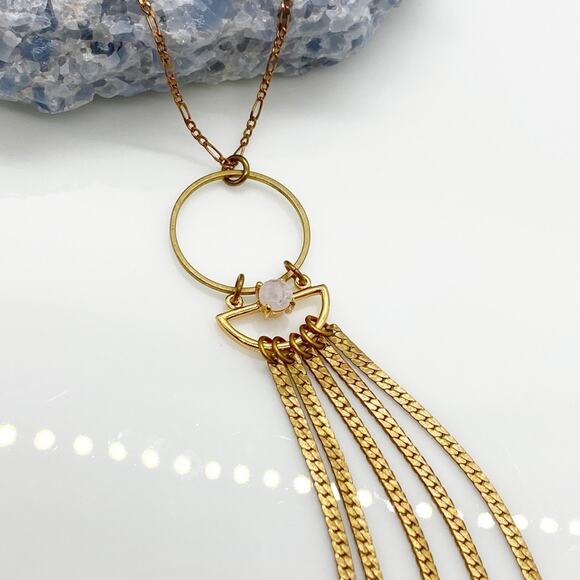 NEW Anthropologie x Hailey Gerrits Elm Pendant Necklace - Picture 3 of 12